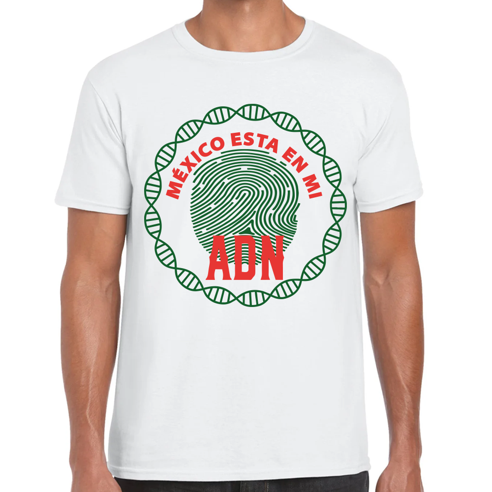 Playera Fiestas Patrias México en tu Corazón Algodón Premium #0001828