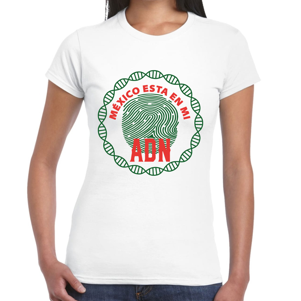 Playera Fiestas Patrias México en tu Corazón Algodón Premium #0001828