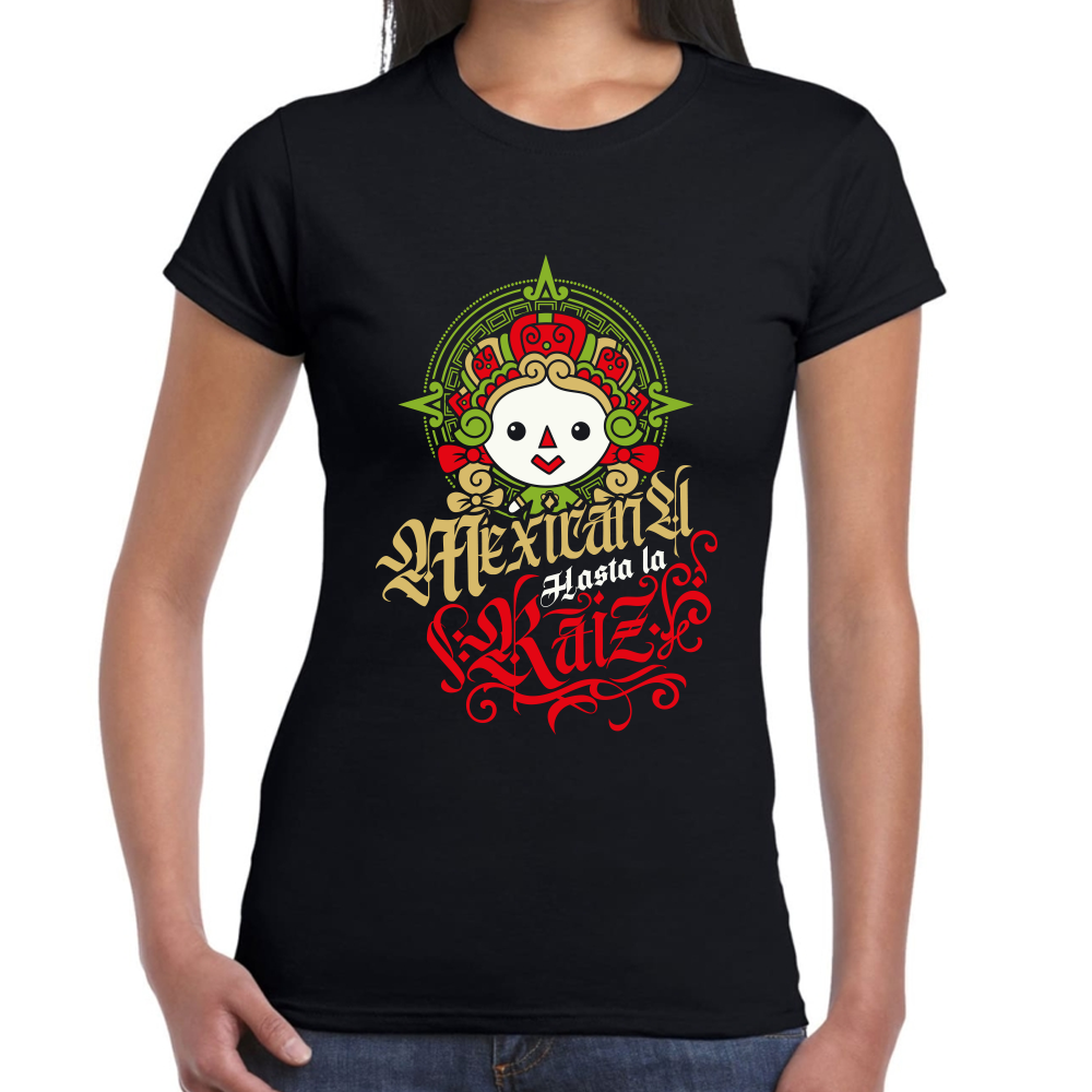 Playera Fiestas Patrias Mexicana Hasta la Raíz #0001829