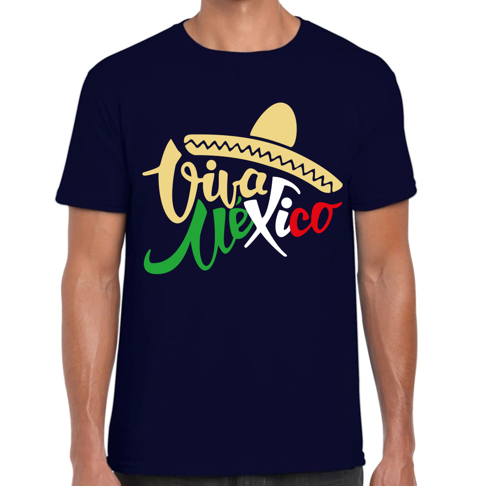 Playera Fiestas Patrias Viva México Algodón #0001831