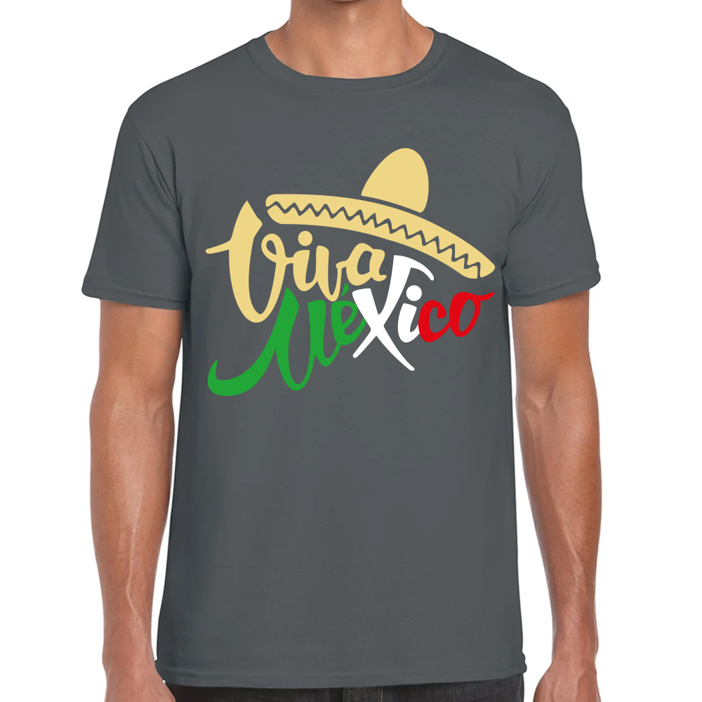 Playera Fiestas Patrias Viva México Algodón #0001831
