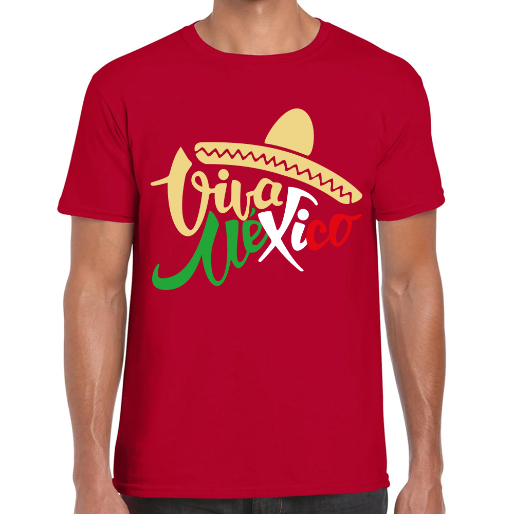 Playera Fiestas Patrias Viva México Algodón #0001831