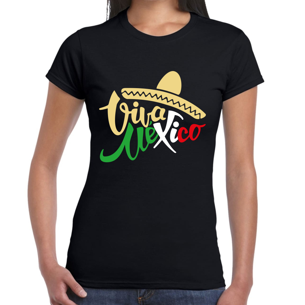 Playera Fiestas Patrias Viva México Algodón #0001831