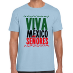 Playera Fiestas Patrias Viva México Señores Algodón Premium #0001832