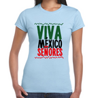 Playera Fiestas Patrias Viva México Señores Algodón Premium #0001832