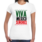 Playera Fiestas Patrias Viva México Señores Algodón Premium #0001832