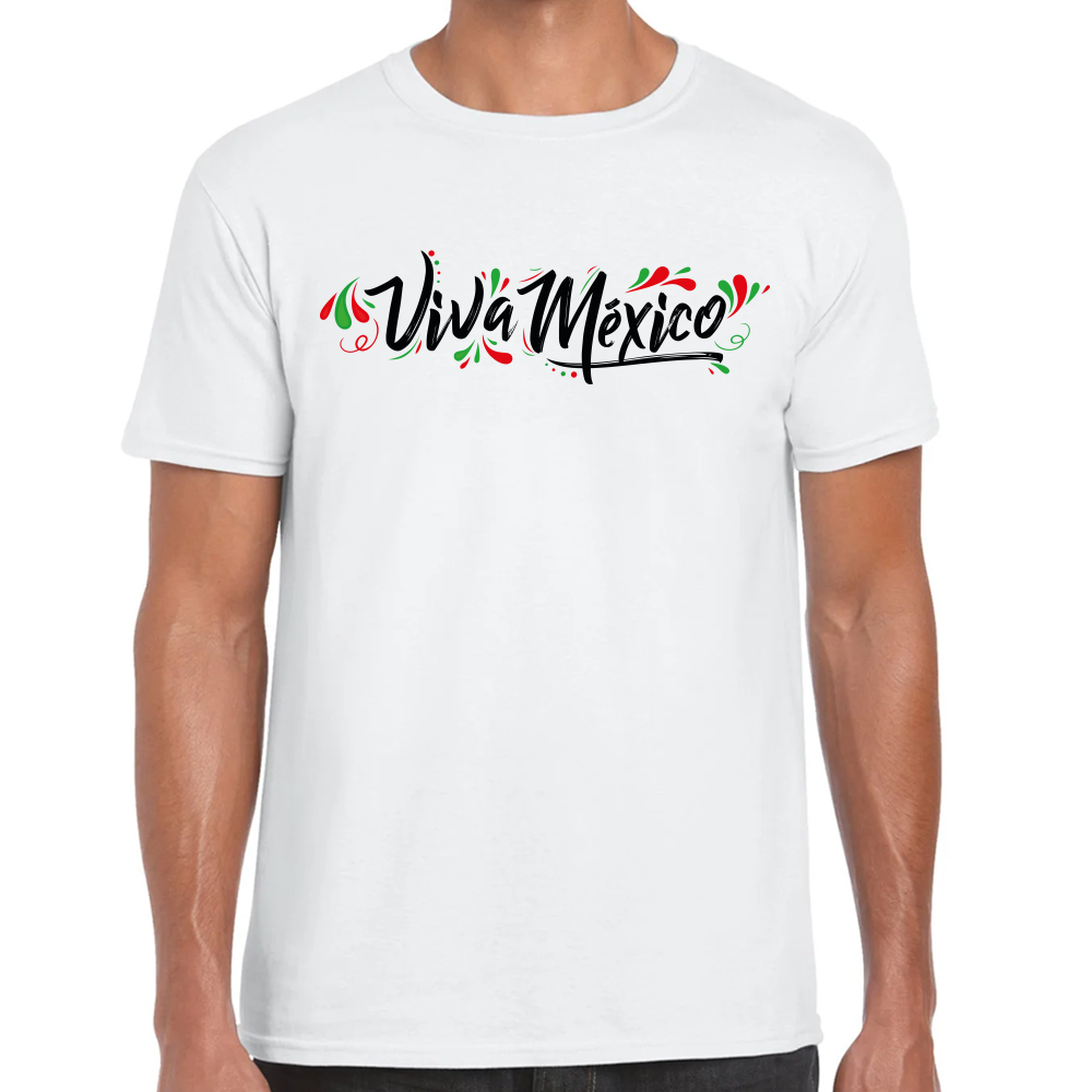 Playera Fiestas Patrias Viva México Algodón Premium #0001834 Imagen principal del producto