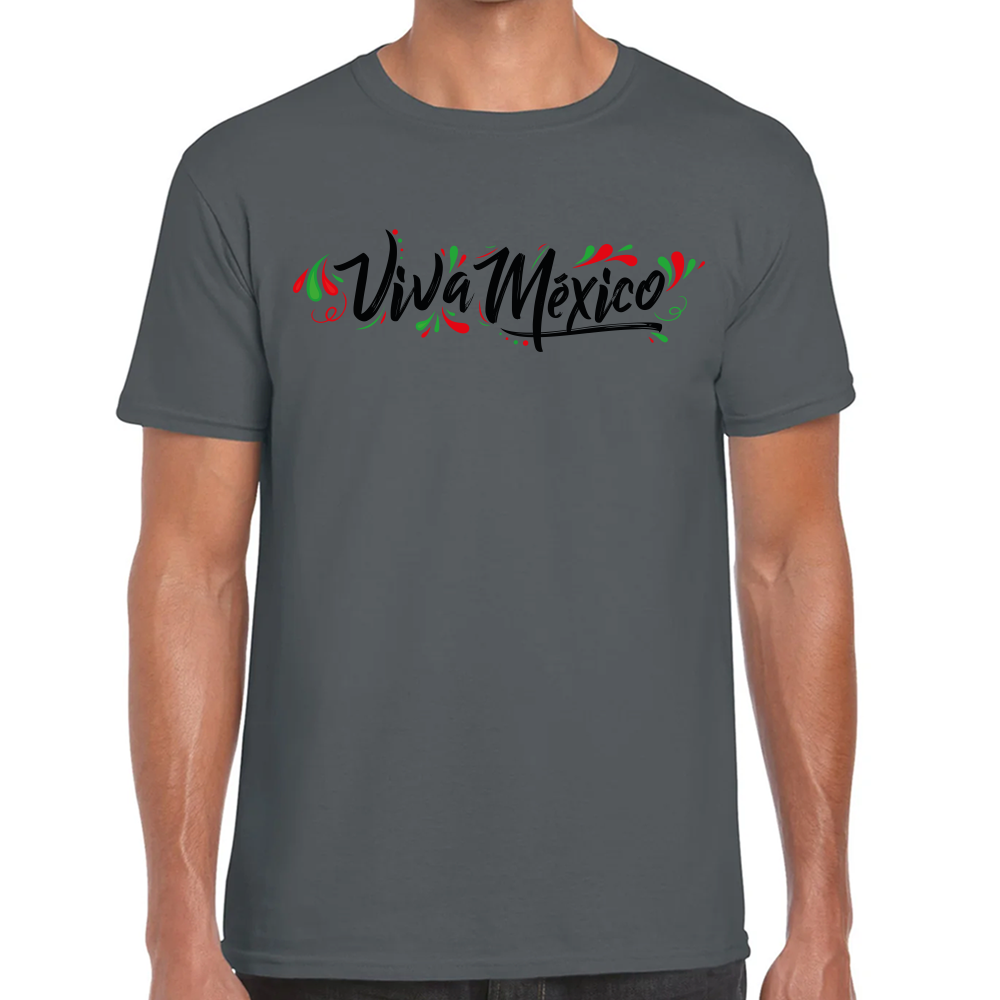 Playera Fiestas Patrias Viva México Algodón Premium #0001834