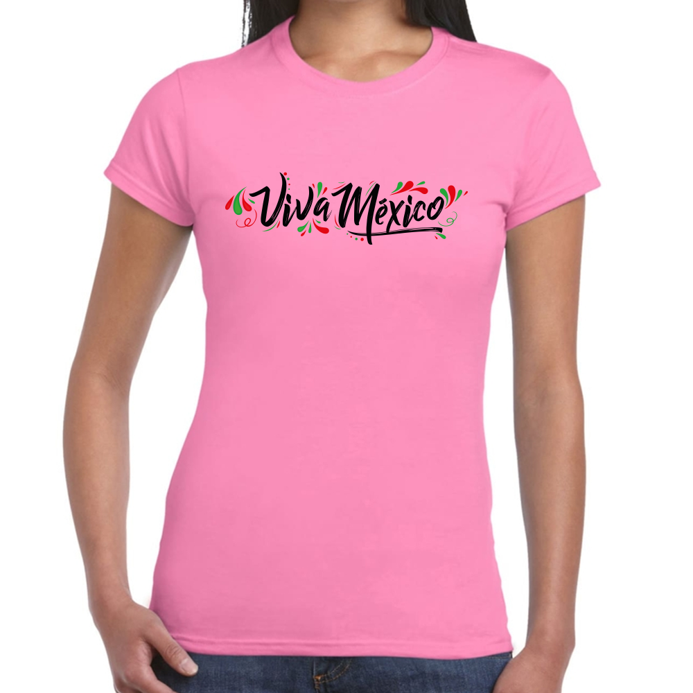 Playera Fiestas Patrias Viva México Algodón Premium #0001834