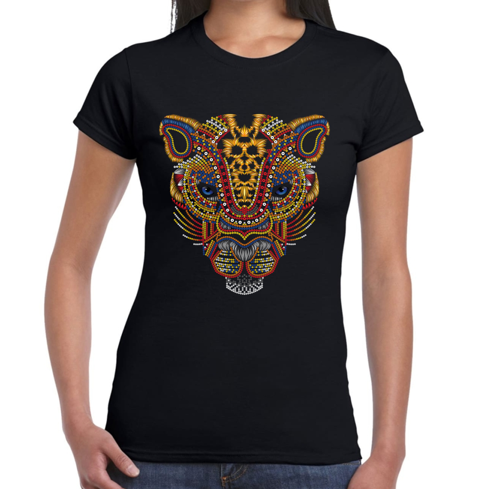 Playera Fiestas Patrias México Felino Azteca #0001835