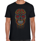 Playera Fiestas Patrias México Calavera Algodón Premium #0001836
