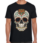 Playera Fiestas Patria Calavera Mexicana Algodón Premium #0001839