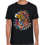 Playera Fiestas Patrias Felino Azteca Algodón Premium #0001840