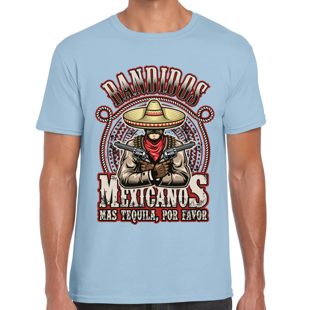 Playera Fiestas Patrias Bandidos Mexicanos Algodón Premium #0001847