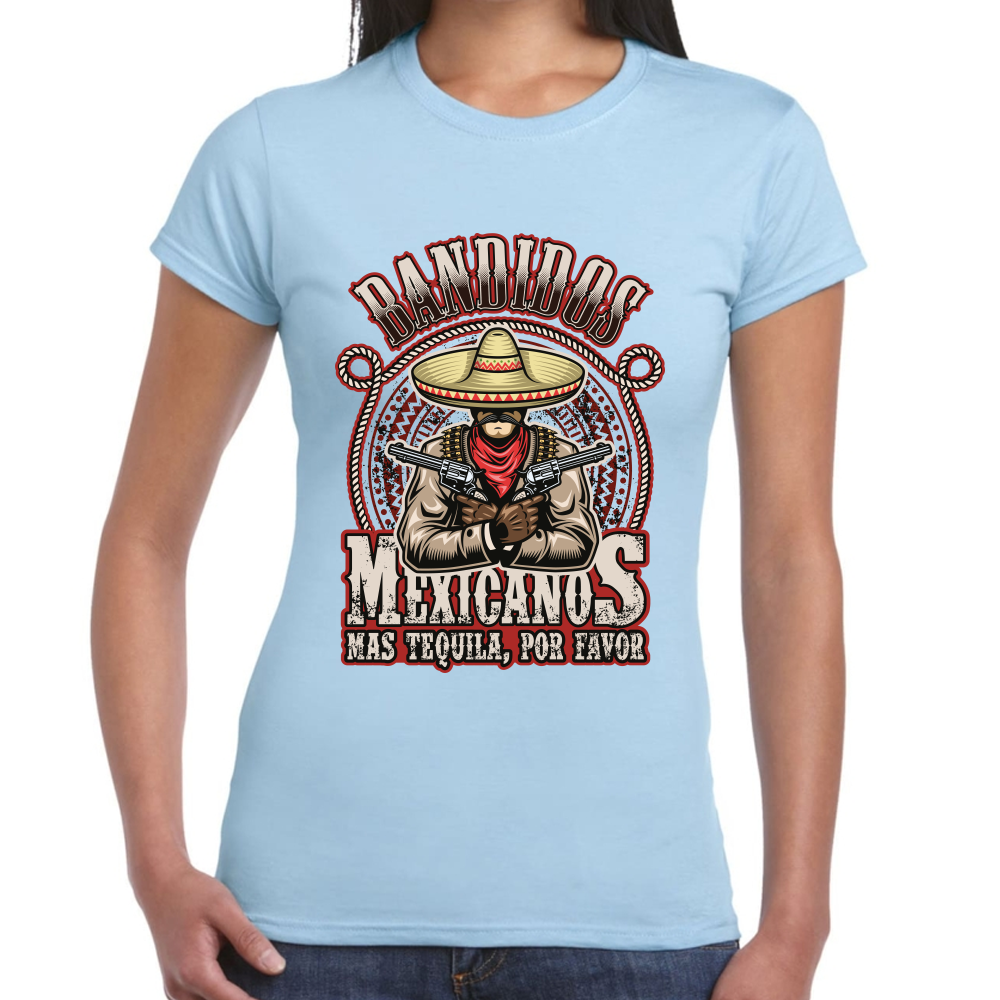 Playera Fiestas Patrias Bandidos Mexicanos Algodón Premium #0001847
