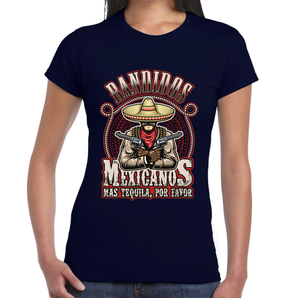 Playera Fiestas Patrias Bandidos Mexicanos Algodón Premium #0001847