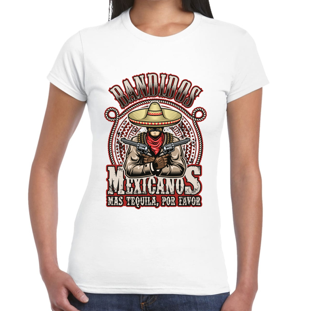 Playera Fiestas Patrias Bandidos Mexicanos Algodón Premium #0001847