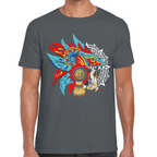 Playera Fiestas Patrias Calavera Azteca Algodón Premium #0001849