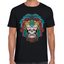 Playera Fiestas Patrias Calavera Felino Algodón Premium #0001851
