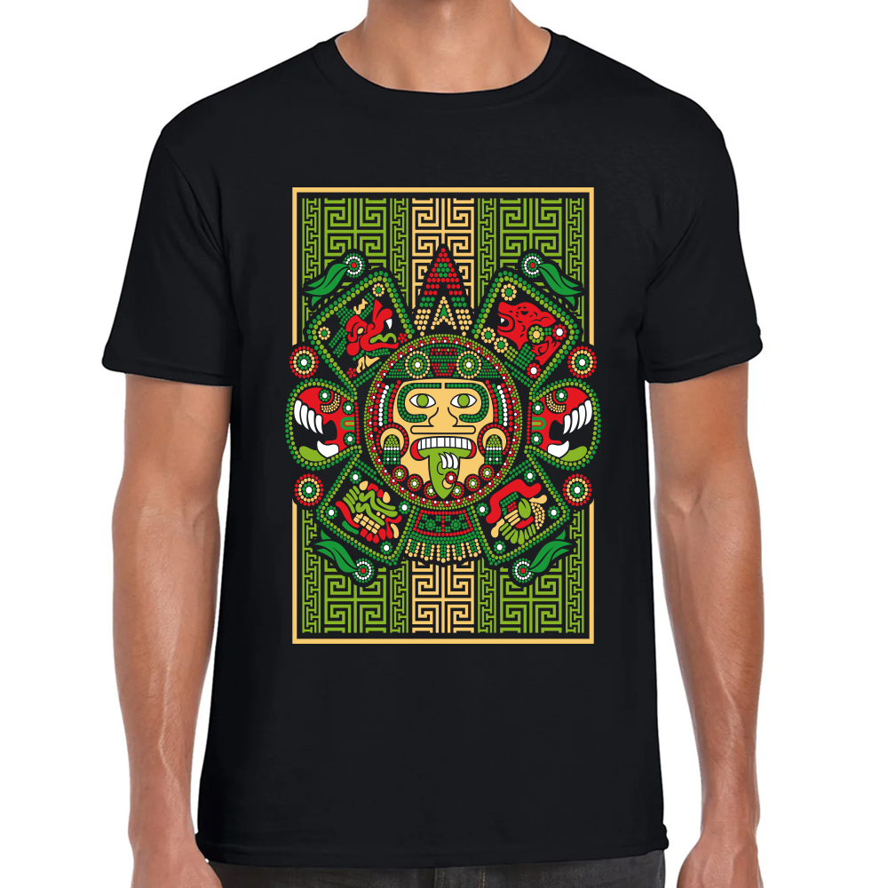 Playera Fiestas Patrias México Azteca Algodón Premium #0001853