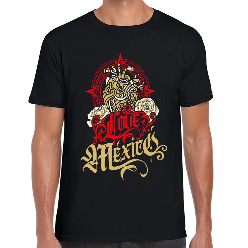 Playera Fiestas Patrias Love México Algodón Premium #0001856