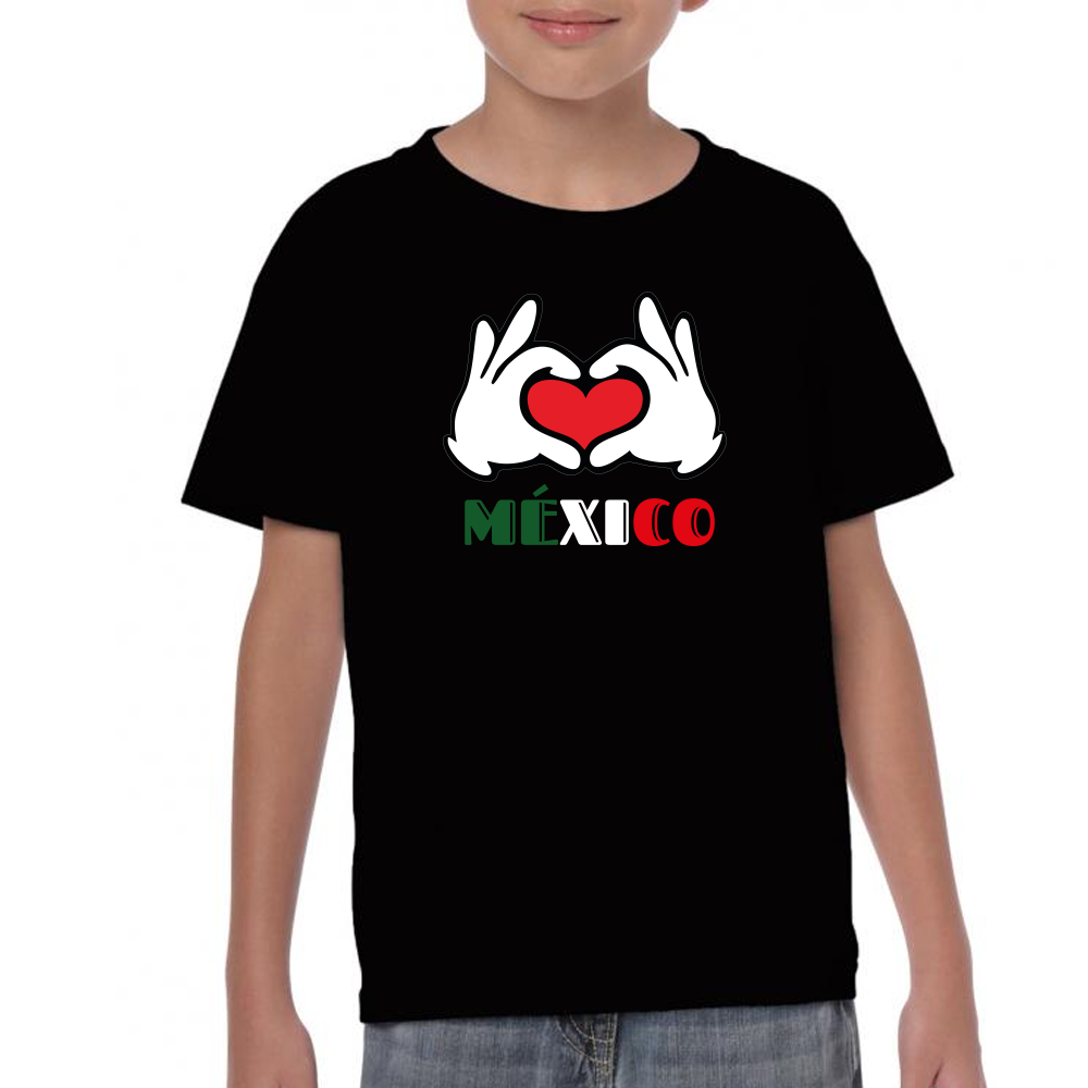 Playera Fiestas Patrias Amor México Algodón Premium #0001876 Imagen principal del producto