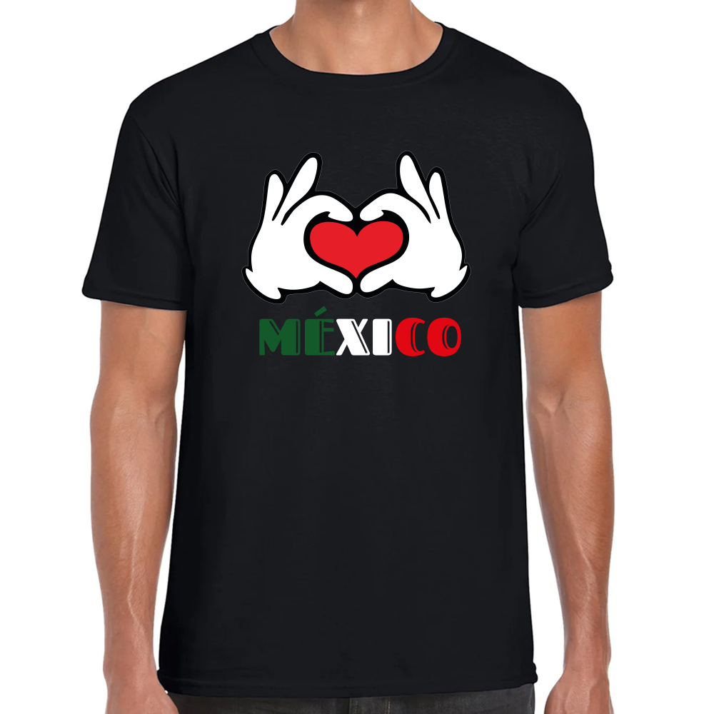 Playera Fiestas Patrias Amor México Algodón Premium #0001876