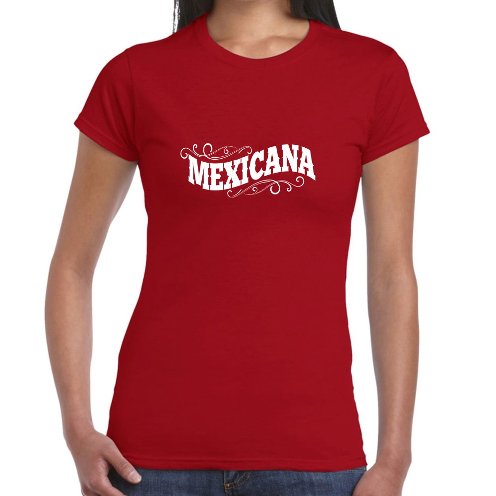 Playera Fiestas Patrias Soy Mexicana Algodón Premium #0001877
