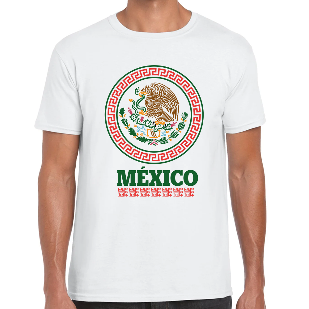 Playera Fiestas Patrias Hecho México  Algodón Premium #0001880
