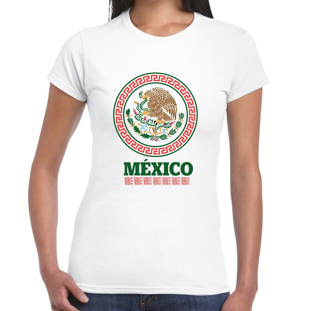 Playera Fiestas Patrias Hecho México  Algodón Premium #0001880