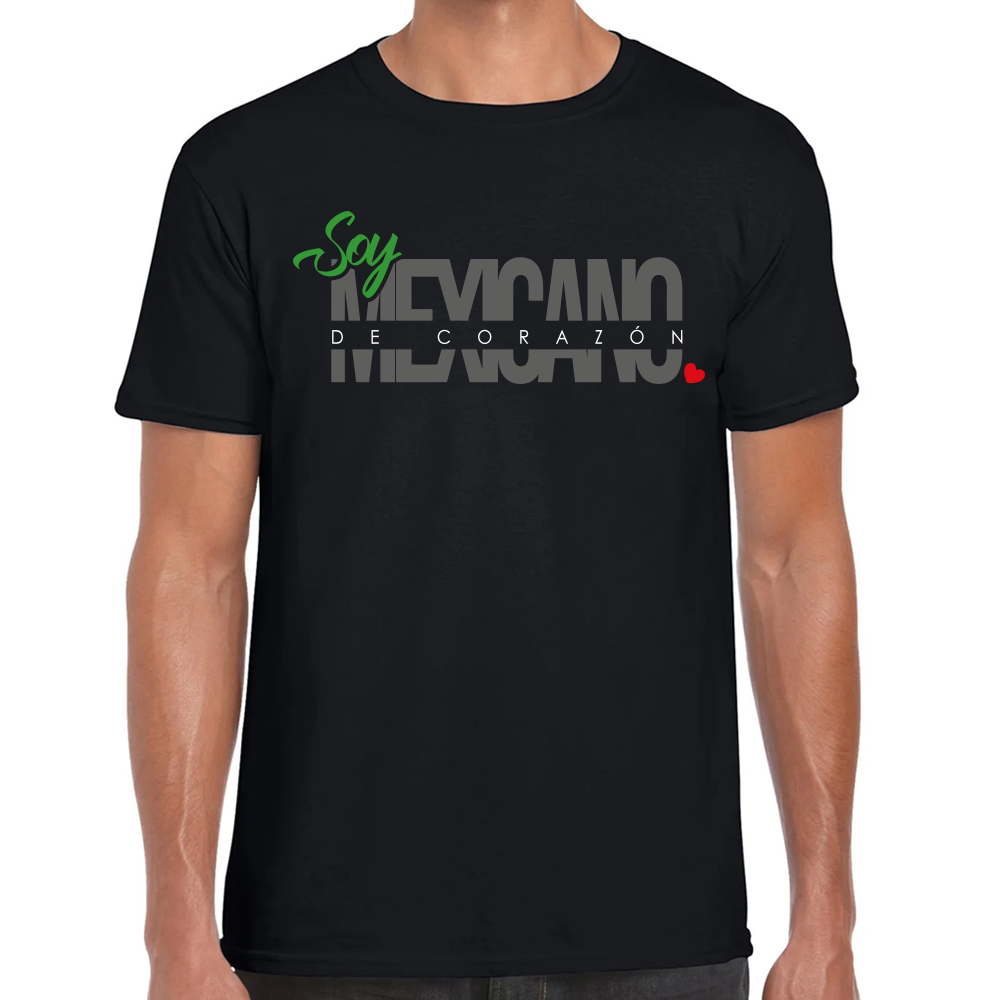 Playera Fiestas Patrias Soy Mexicano Algodón Premium #0001884 Imagen principal del producto