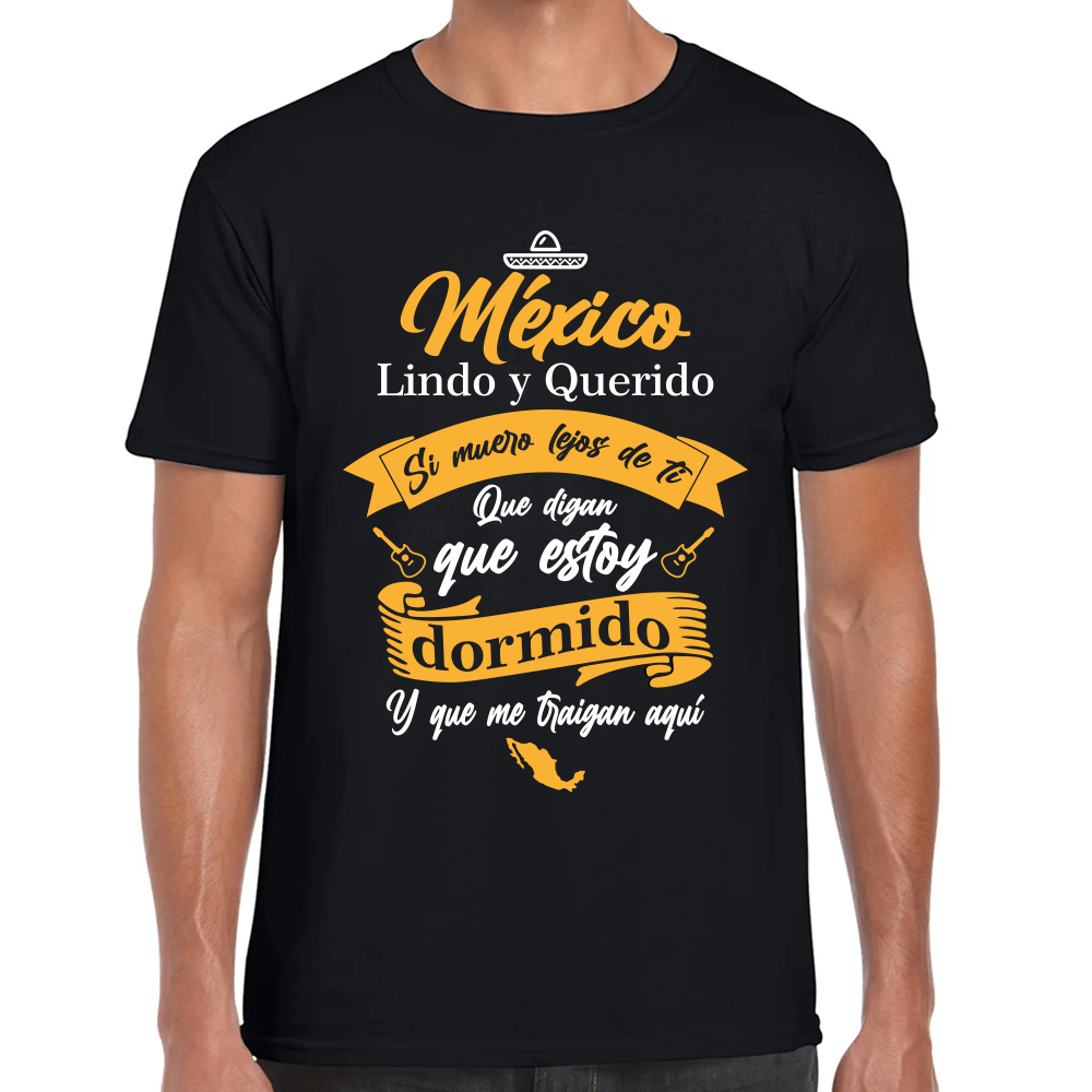 Playera Fiestas Patrias México Lindo y Querido Algodón Premium #0001889