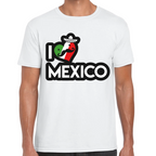 Playera Fiestas Patrias I Love México Algodón Premium #0001890