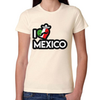 Playera Fiestas Patrias I Love México Algodón Premium #0001890