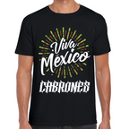 Playera Fiestas Patrias Viva México Cabrones Algodón Premium #0001892