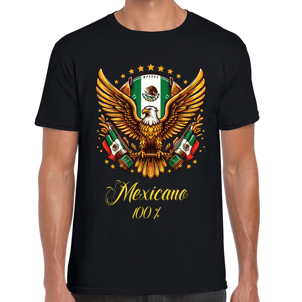 Playera Fiestas Patrias Mexicano 100% Algodón Premium #0001896