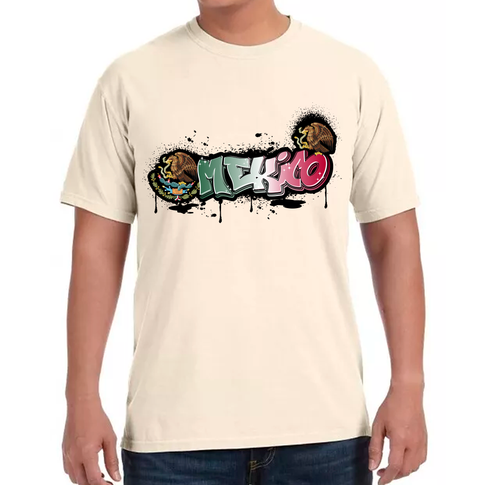 Playera Fiestas Patrias México Grafiti Algodón #0001903 Imagen secundaria del producto