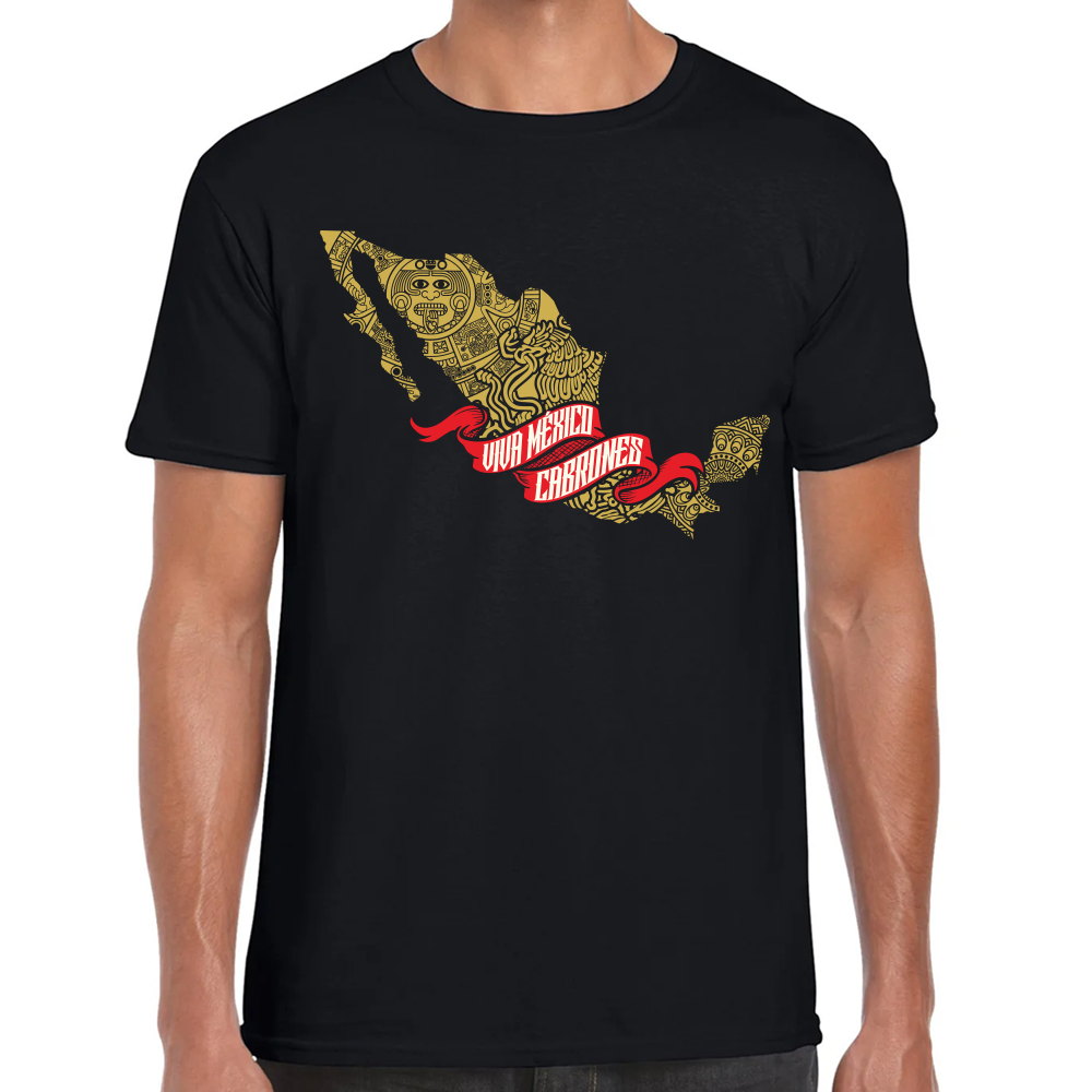 Playera Fiestas Patrias Viva México Cabrones Algodón Premium #0001904