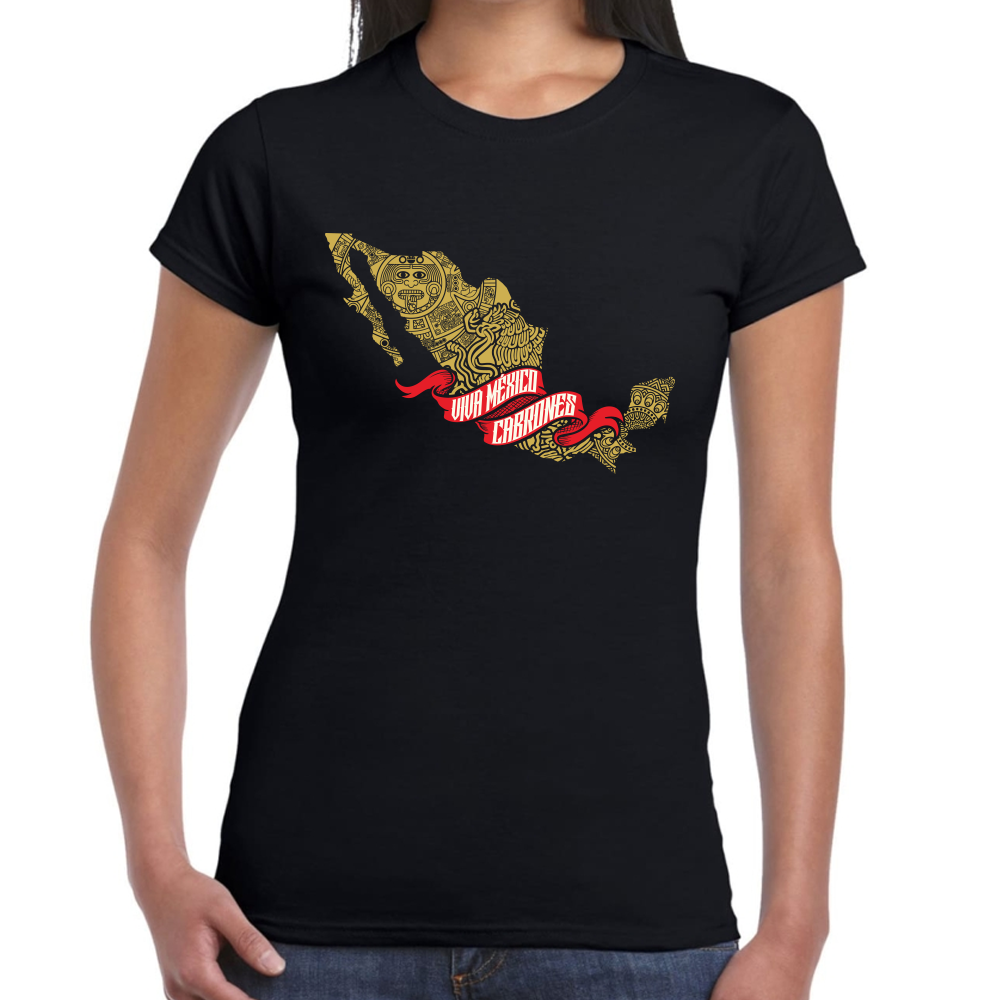 Playera Fiestas Patrias Viva México Cabrones Algodón Premium #0001904