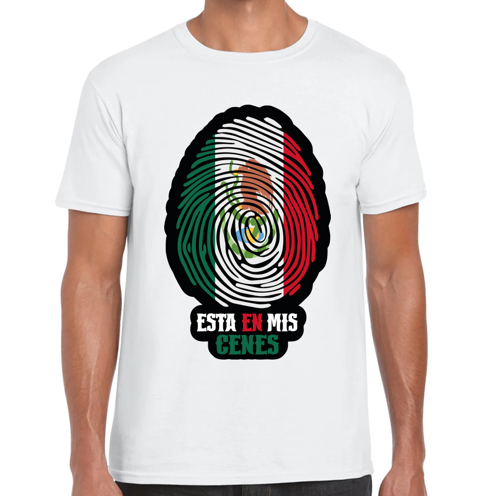 Playera Fiestas Patrias México Esta en mis Genes #0001905