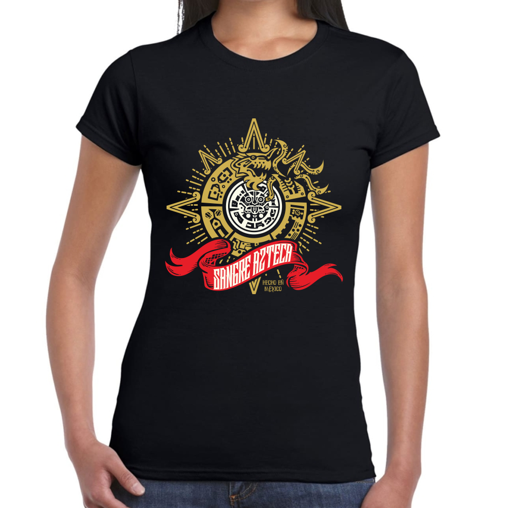 Playera Fiestas Patrias Sangre Azteca Algodón Premium #0001909
