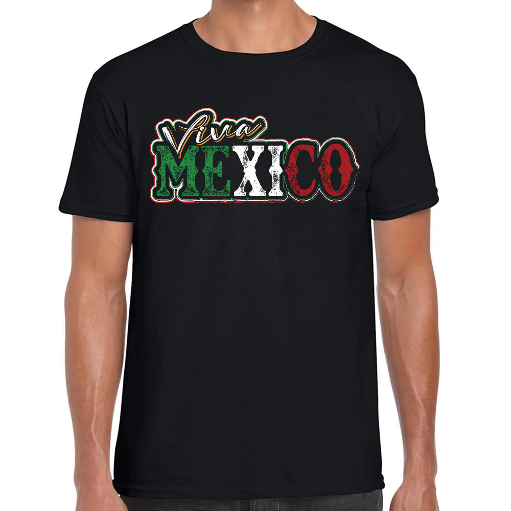 Playera Fiestas Patrias Viva México Algodón Premium #0001915