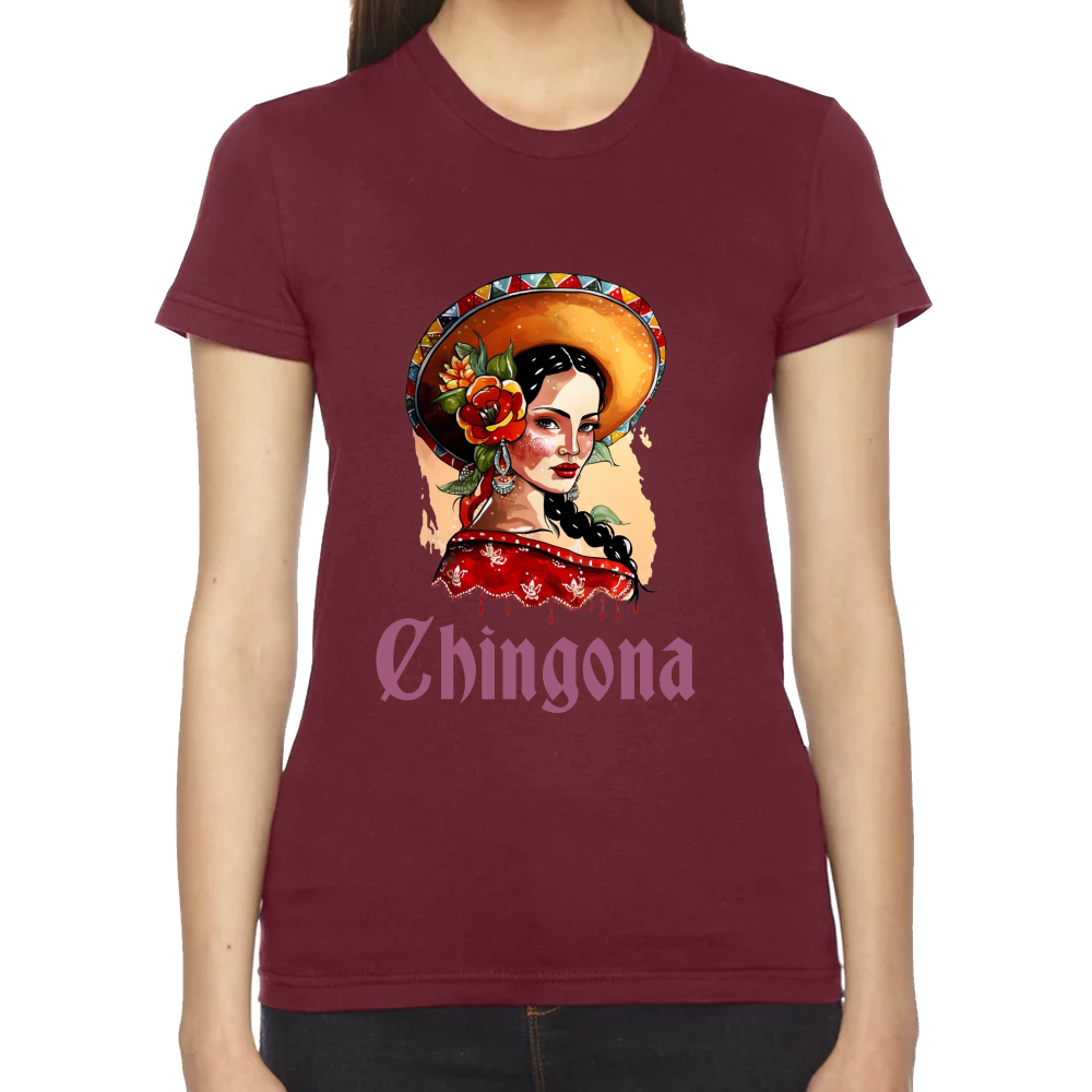 Playera Fiestas Patrias México Mujer Chingona #0001921