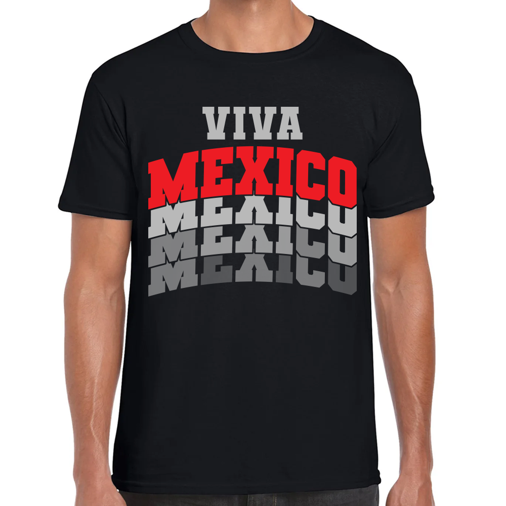 Playera Fiestas Patrias Viva México Algodón Premium #0001928 Imagen principal del producto