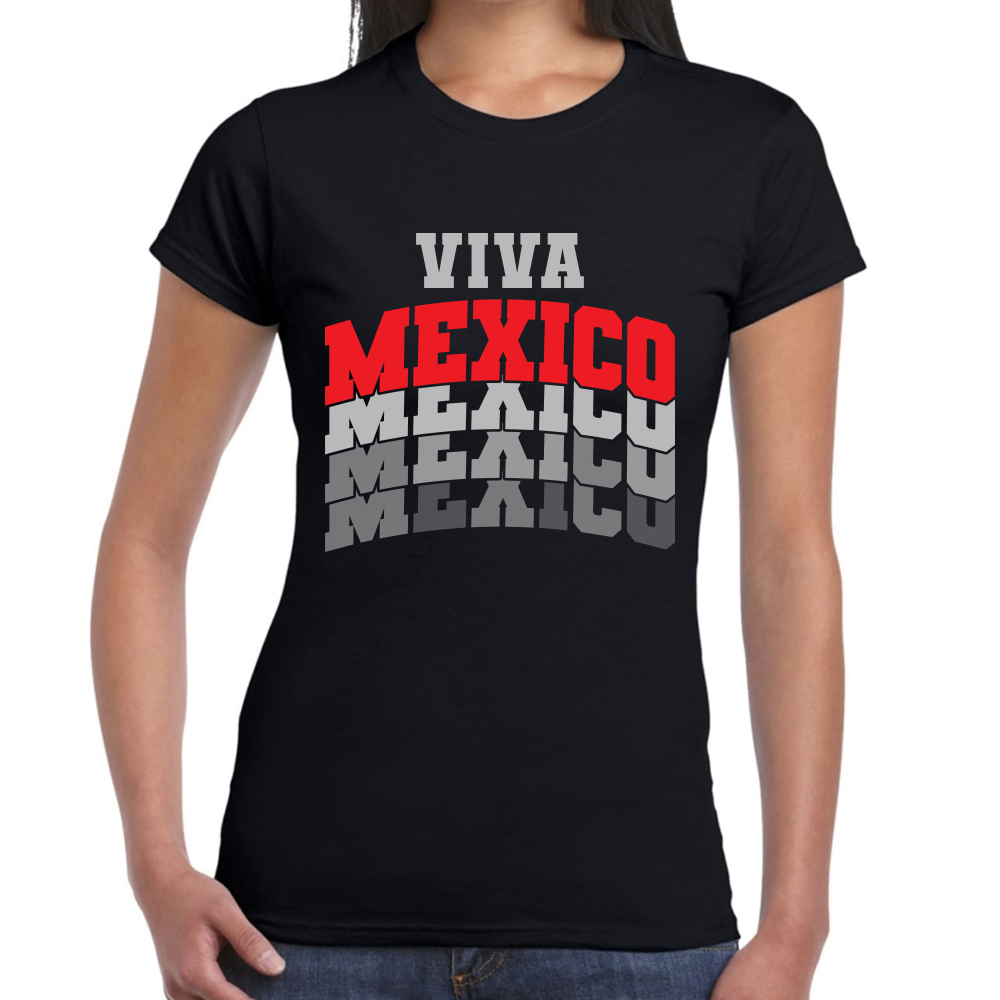 Playera Fiestas Patrias Viva México Algodón Premium #0001928