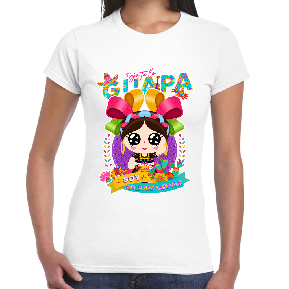 Playera Fiestas Patrias México Estado de Aguascalientes #0001930
