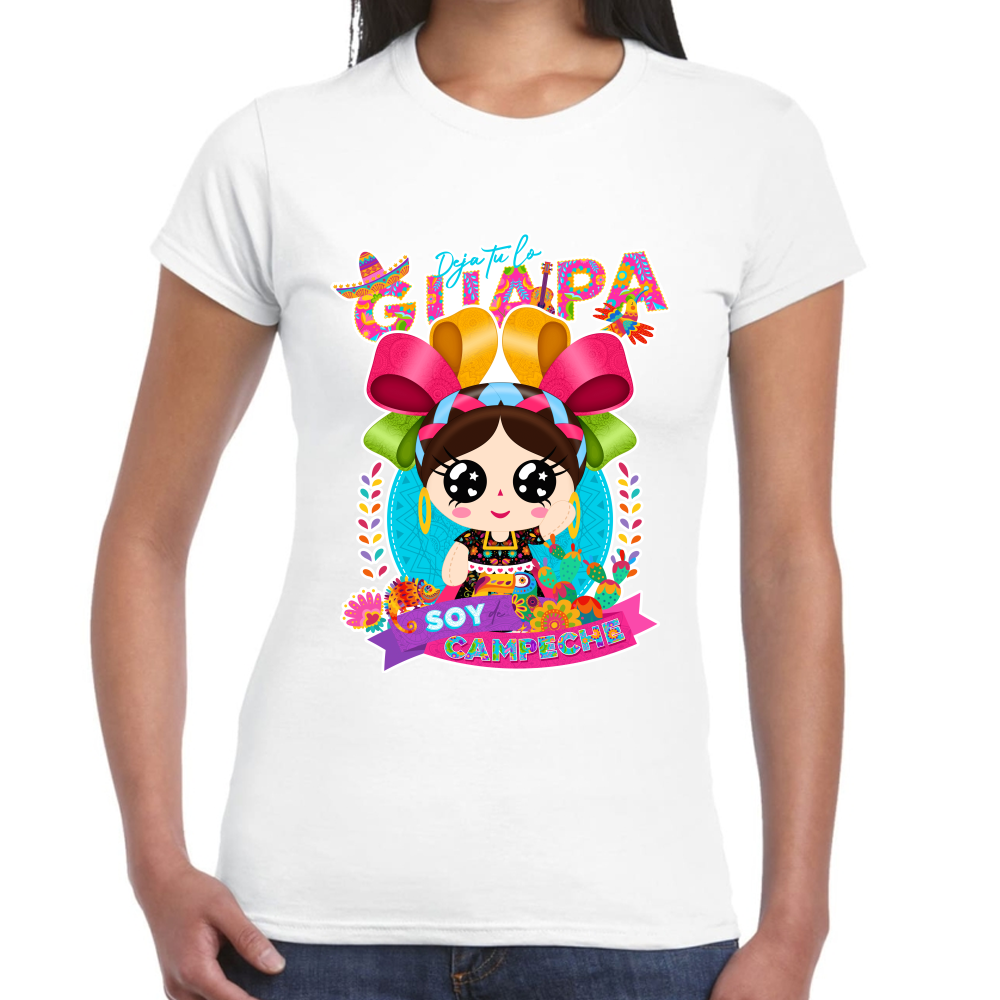 Playera Fiestas Patrias México Estado de Campeche #0001933