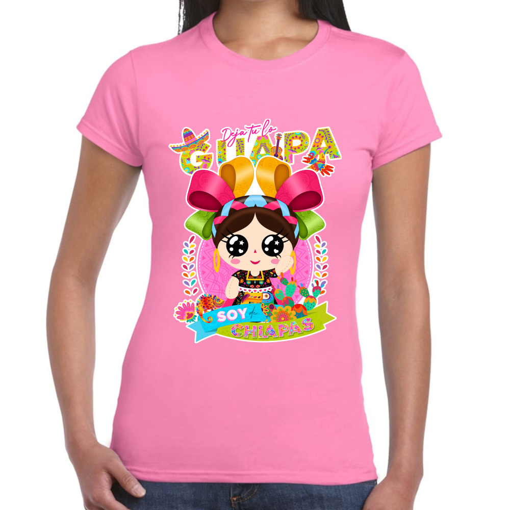 Playera Fiestas Patrias México Estado de Chiapas #0001934