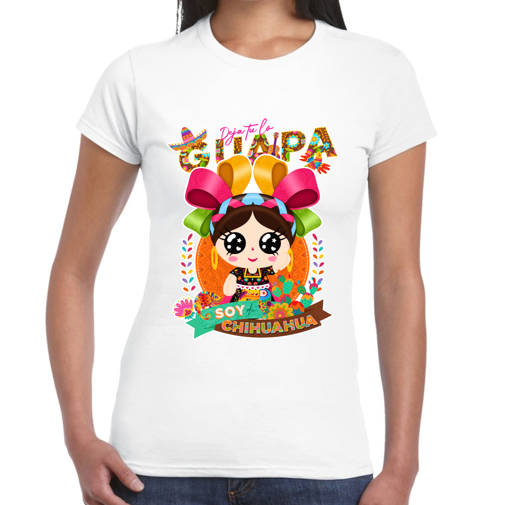 Playera Fiestas Patrias México Estado de Chihuahua #0001935