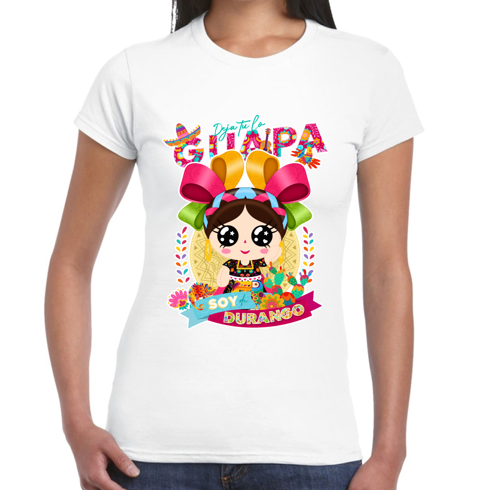 Playera Fiestas Patrias México Estado de Durango #0001939